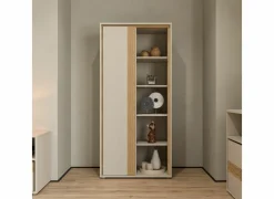 Opbergkast Wexlin 76x50x165cm - decor - sand & mauvella oak