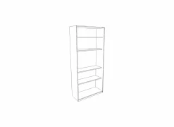 Opbergkast 60x40x180cm - decor - snow white