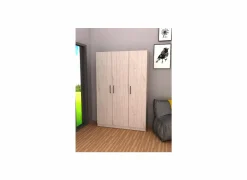 Opbergkast 120x40x180cm - decor - witte eik