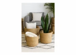 Opbergmand Brisa set van 3 - zeegras - naturel