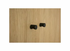 Opbergrek Aware 80x40x222cm - melamine & metaal - eik