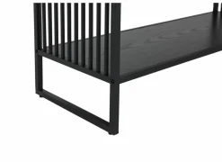 Opbergrek Mefisto 83x35x185cm - melamine - zwart