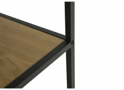 Opbergrek Tower 77x35x185cm - melamine &  metaal - eik