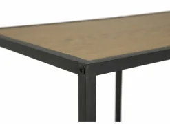 Opbergrek Tower 77x35x185cm - melamine &  metaal - eik