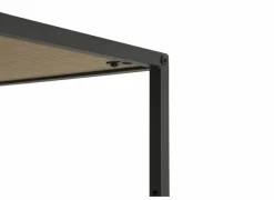 Opbergrek Tower 77x35x185cm - melamine &  metaal - eik