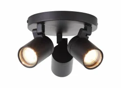 Brilliant Opbouwspot Alessia met 3 spots 5W GU10 mat zwart