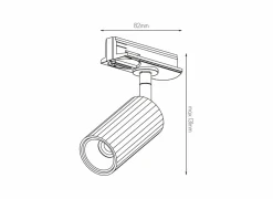 Opbouwspot GU10 - aluminium - zwart
