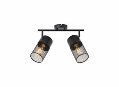 Brilliant Opbouwspot Kamolo met 2 spots 2x40W E27