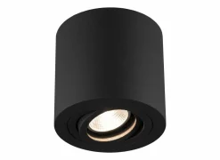 Opbouwspot rond 50W GU10 zwart