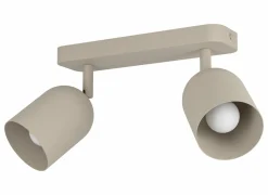 Opbouwspot Tilston met 2 spots 40W E14 zand