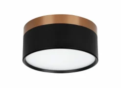 Opbouwspot 24W Ø15,8cm - aluminium - zwart & brons