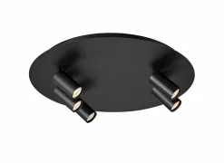 Opbouwspot 5xGU10 - aluminium - zwart