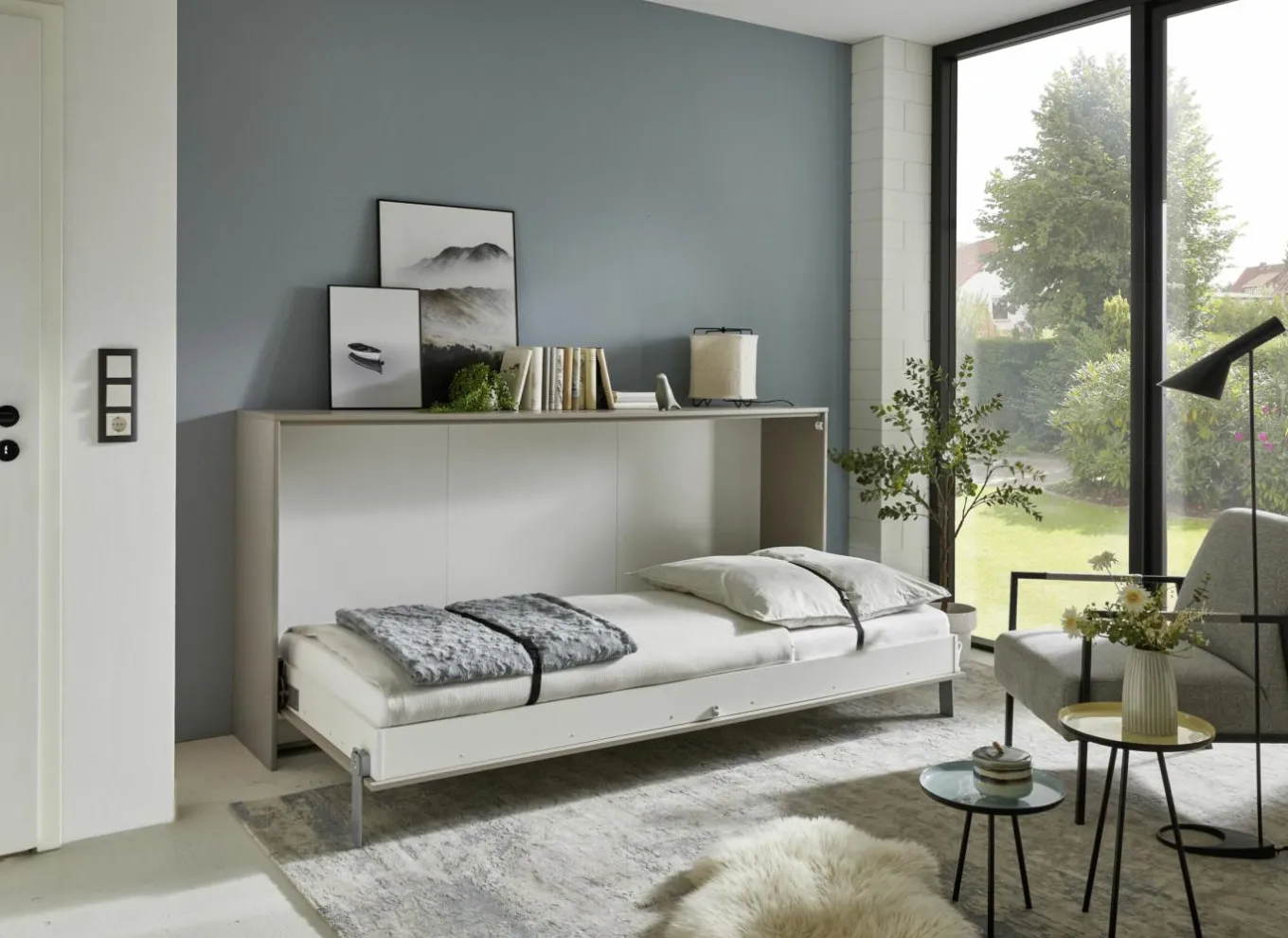 Opklapbed Juist 90x200cm - decor - sahara grijs