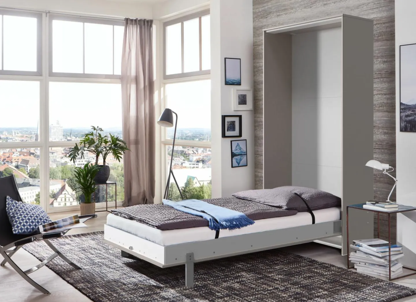 Opklapbed Juist 90x200cm - decor - sahara grijs