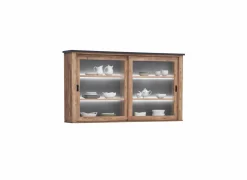 Opzetstuk Etienne 221cm - decor - industriële eik & zwart