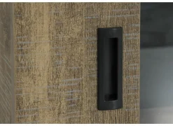 Opzetstuk Etienne 221cm - decor - industriële eik & zwart