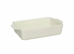 Ovenschaal 23x14cm - keramiek - terracotta of cream