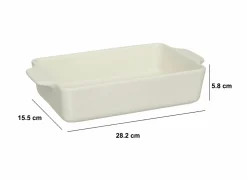 Ovenschaal 31x18cm - keramiek - multicolor