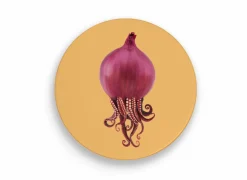 Pannenonderzetter Octopus Ø18cm - stoneware - oranje