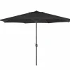 Parasol Nerissa Ø350cm zwart met beschermhoes