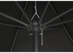 Parasol Nerissa Ø350cm zwart met beschermhoes