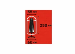 Madison Parasolhoes 250cm grijs