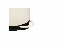 Pedaalemmer Duo 26,5x20,5x27cm - kunststof & metaal - ivoor