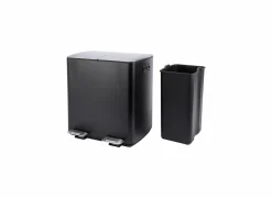 Pedaalemmer met opbergvak Stress 2x30L mat zwart