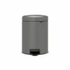Brabantia Pedaalemmer NewIcon 5L concrete grey