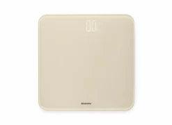 Brabantia Personenweegschaal 28x28x3cm - glas - soft beige