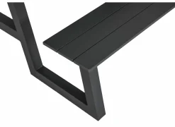 Picknicktafel Santorini173x200cm - aluminium - antraciet