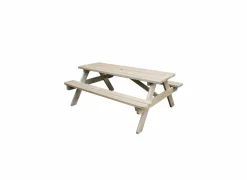 Picknicktafel 151x180cm - hout massief - beige