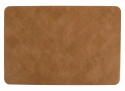 Tiseco Placemat Edson 45x30cm - kunststof - cognac
