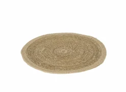 Placemat Khan Ø37cm - jute & zeegras - naturel