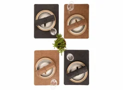 Placemat Truman 33x45cm - lederlook - zwart