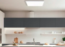 Brilliant Plafondlamp Briston 60x60x5cm - kunststof & metaal - wit