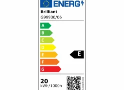 Brilliant Plafondlamp Briston 100x25x5cm - kunststof & metaal - zwart