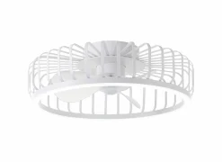 Brilliant Plafondlamp Capo met ventilator Ø48cm - kunststof & metaal - wit