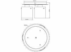 Plafondlamp Seth Ø35cm