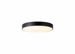 Brilliant Plafondlamp Slimline Ø49cm - metaal - zwart