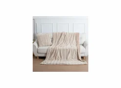 Plaid Canada 150x200cm - microvezel - beige