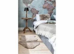 Tiseco Plaid Flock 130x170cm - flanel - taupe