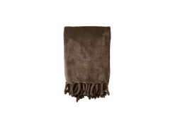 Plaid Florijn 150x200cm - polyester - bruin
