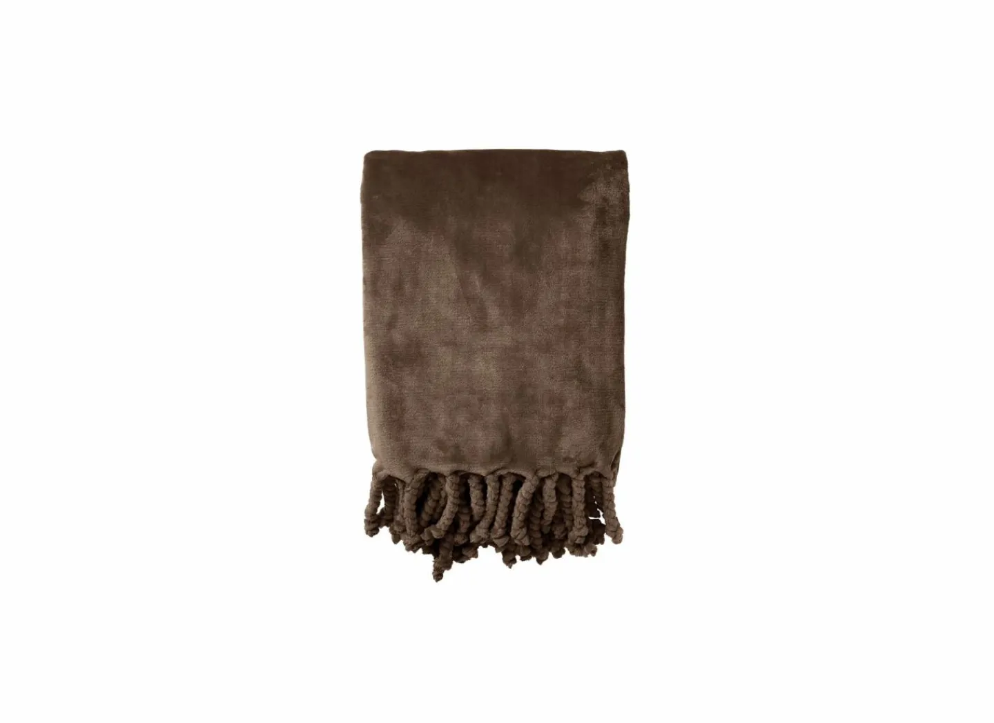 Plaid Florijn 150x200cm - polyester - bruin