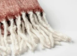 Plaid Phoebe 130x170cm - acryl & poly & wol - pomegranate