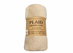 Plaid Valencia 150x200cm - polyester - creme