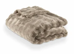 Tiseco Plaid Wave 150x200cm - polyester - taupe