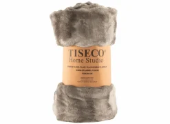 Tiseco Plaid Wave 150x200cm - polyester - taupe