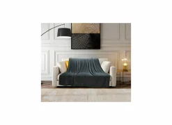 Plaid 130x160cm - microvezel - antraciet