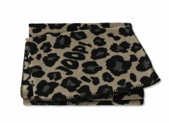 Plaid 150x200cm - polyester & katoen - taupe